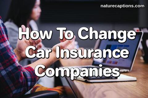 How To Change Car Insurance Companies